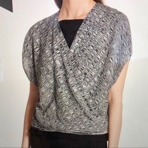 Eileen Fisher V-Neck Short Sleeve Sweater